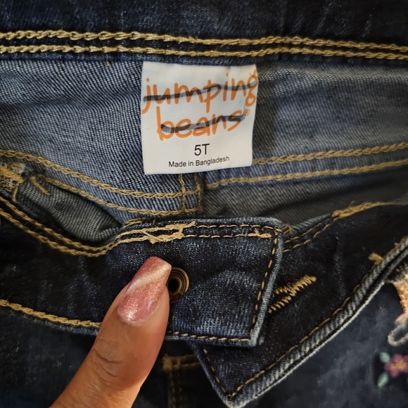 Jumping Beans Dark Blue Denim with Embroidery - Picture 5 of 11